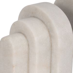 COOPERMOOR SET OF 2 WHITE BOOKENDS 6 (IN) 5