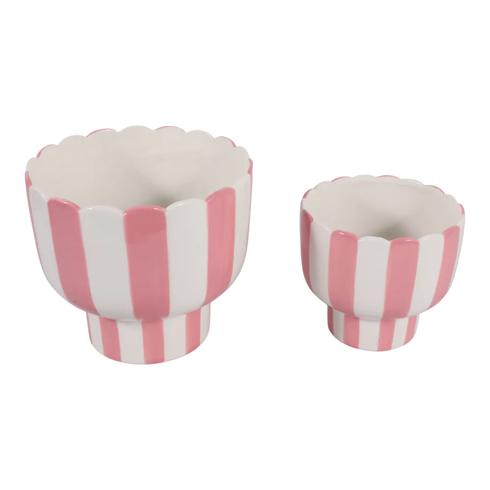 HARDYGROVE SET OF 2 PINK PLANTER 7 (IN)