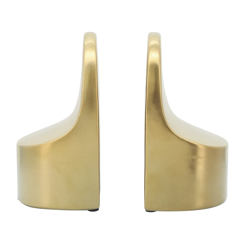 ORRBAY SET OF 2 GOLD BOOKENDS 7 (IN)