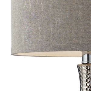 Hammered Chrome 21.5'' High 1-Light Table Lamp - Chrome 2
