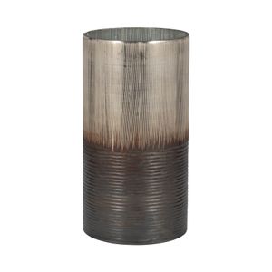 ARLOROSE SILVER GLASS VASE 13 (IN) 4
