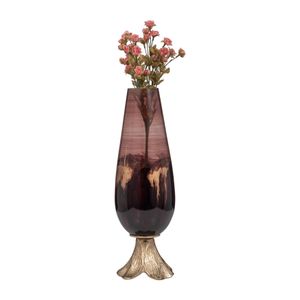 HORTONBURN BRONZE GLASS VASE 19 (IN) 3