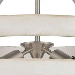Brigantine 24″ Wide 5-Light Chandelier - Satin Nickel 3