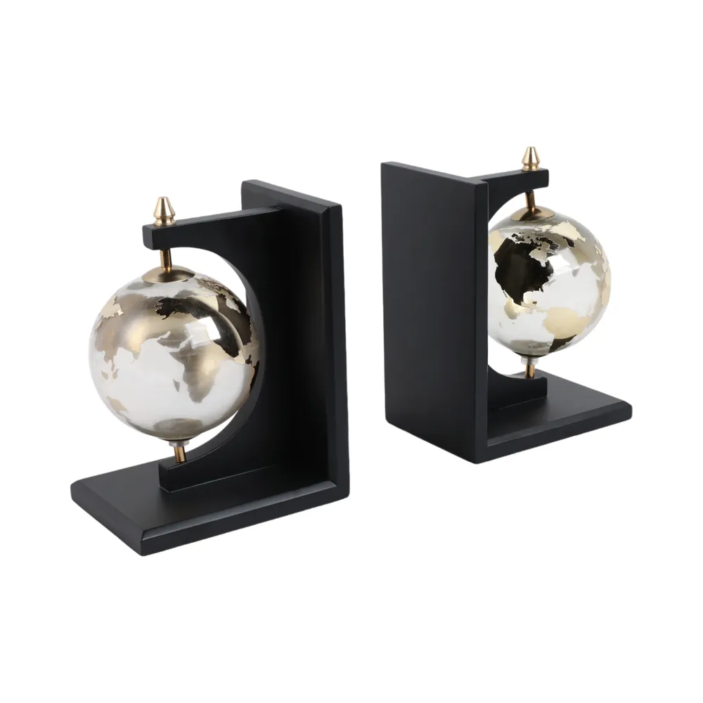 CULLENMORE SET OF 2 BLACK BOOKENDS 9 (IN)