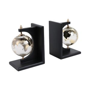 CULLENMORE SET OF 2 BLACK BOOKENDS 9 (IN) 4