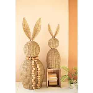 Set of 2 Giant Woven Vine Rabbits 2
