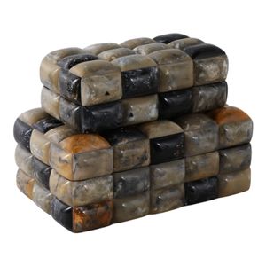 WYLERWAY SET OF 2 BLACK BOXES 6 (IN) 7