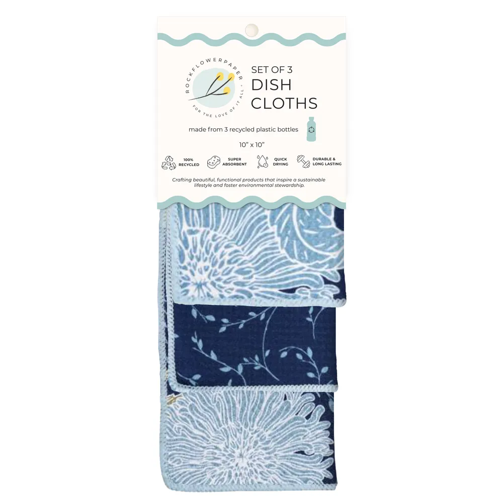 Chrysanthemum Eco Dish Cloth (Set of 3)