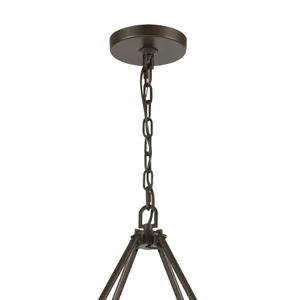 Transitions 36'' Wide 8-Light Chandelier - Oil Rubbed Bronze 4