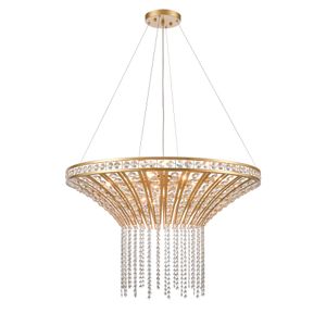 Fantania 36'' Wide 8-Light Chandelier - Champagne Gold 1