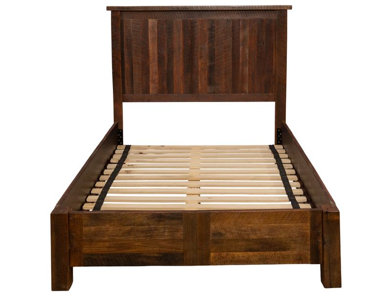Barnwood Traditional Bed with Rail System - Double 4