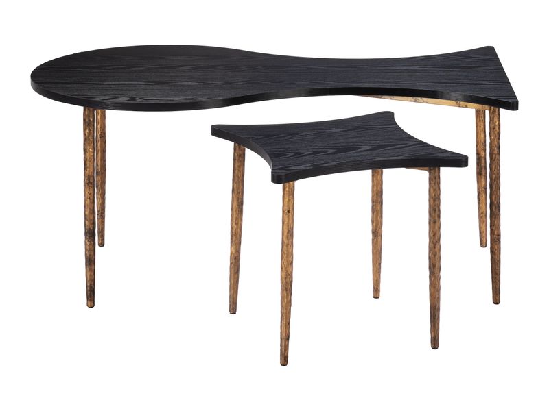 Norden Coffee Table Set Black & Bronze 4