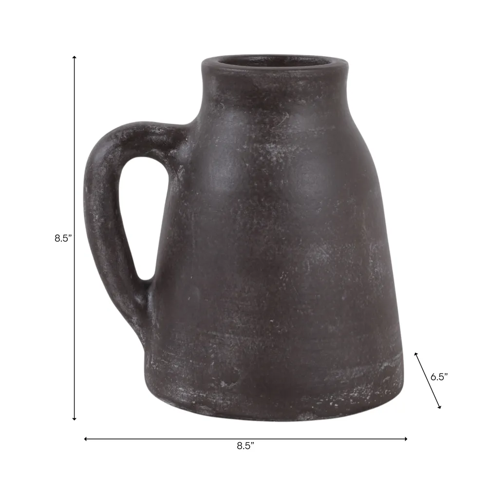 SHERMANCLIFF BROWN VASE 9 (IN)