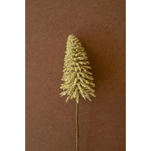 Mini Bottle Brush Trees on a Stem / Yellow 2