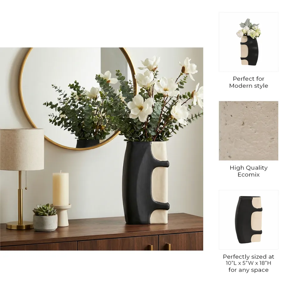 COLVINHOLM BLACK VASE 18 (IN)