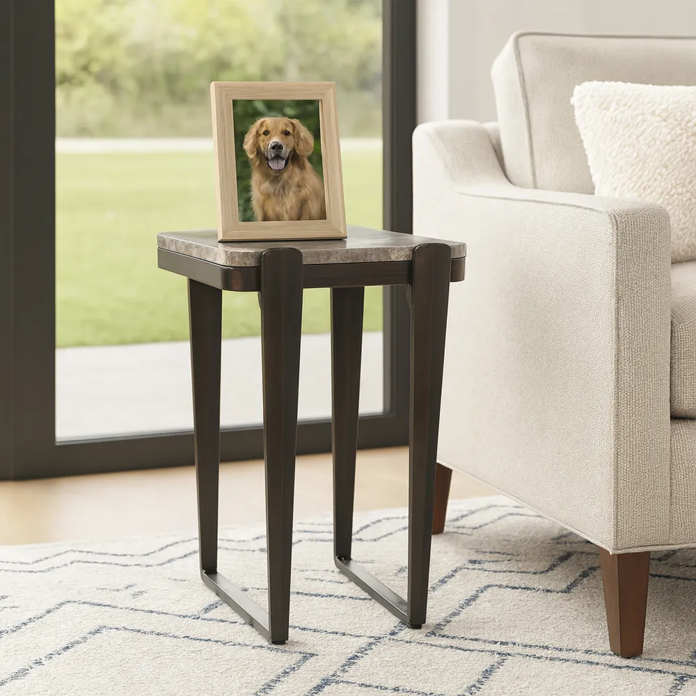 CLAYCREST GRAY TABLE 24 (IN)