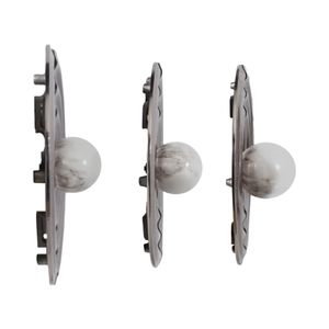 GASTONVIEW SET OF 3 SILVER METAL WALL 4 (IN) 4