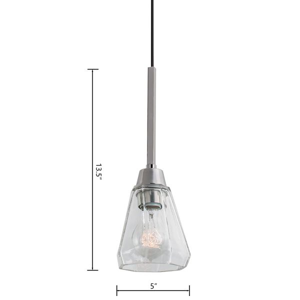 Arctic 5'' Wide 1-Light Mini Pendant - Polished Nickel