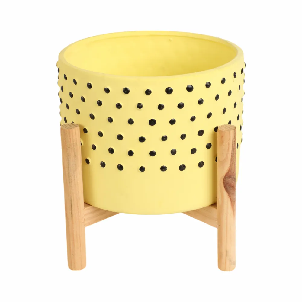 COLECREST YELLOW PLANTER 9 (IN)