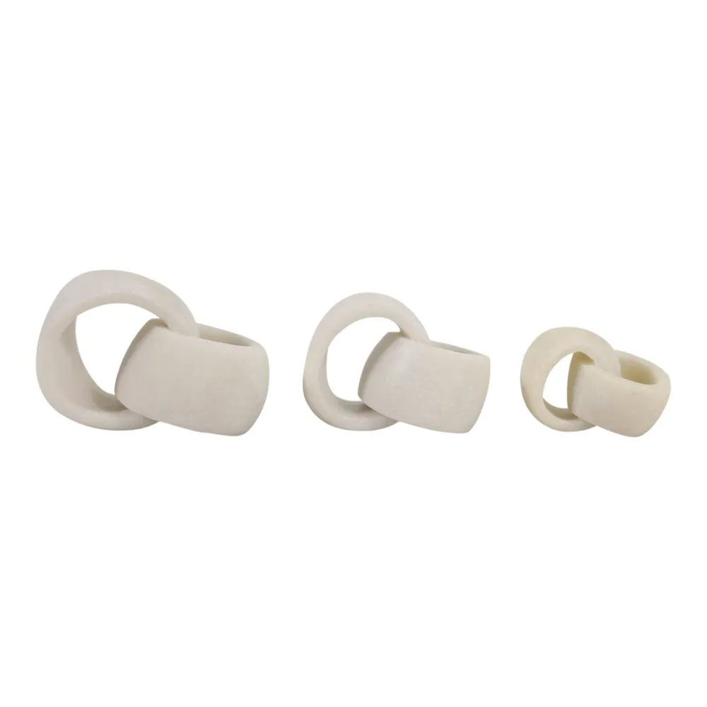 HALEYSHAW SET OF 3 WHITE DECOR 5 (IN)