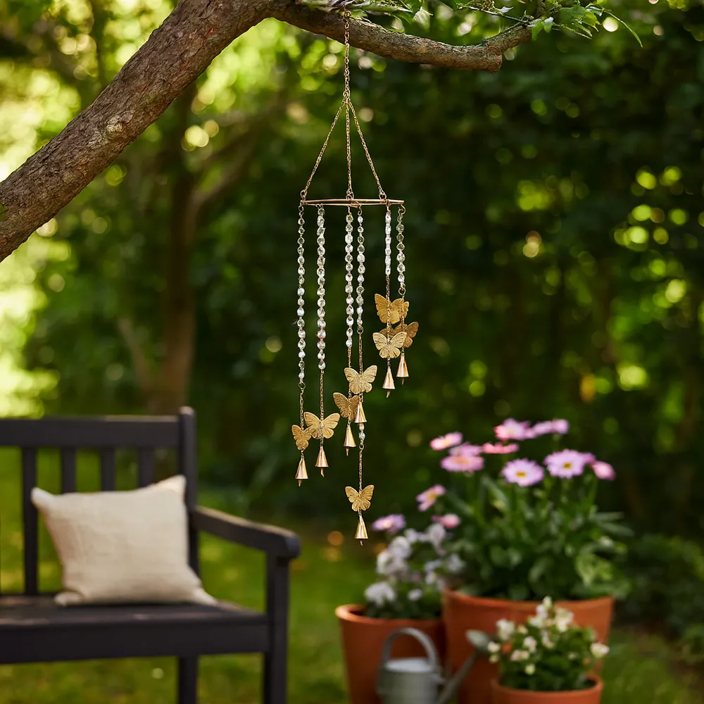 ESSEXCROSS GOLD WIND CHIME 38 (IN)