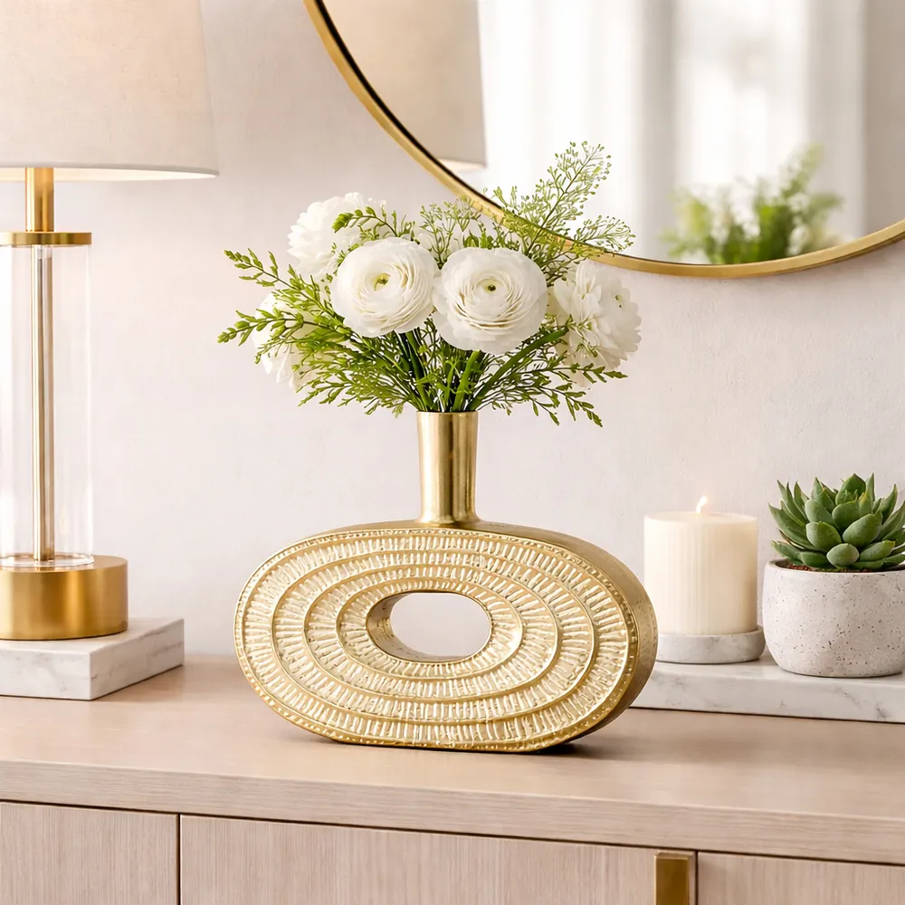 MASONWICK GOLD VASE 10 (IN)