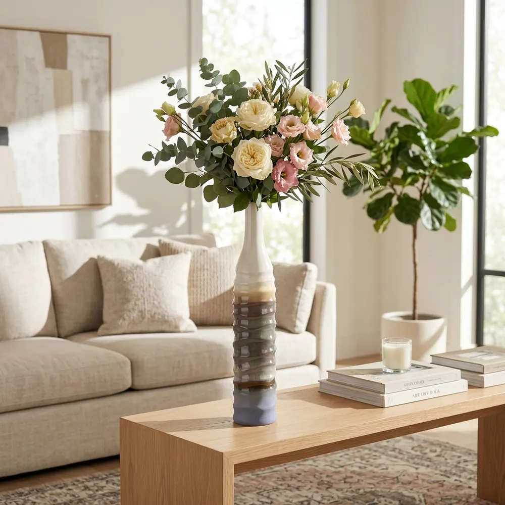 ELMDALE IVORY VASE 27 (IN)