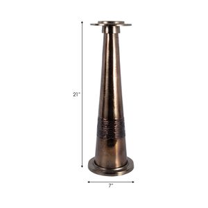 BRUNOGATE BRONZE CANDLE HOLDER 21 (IN) 10