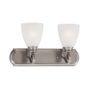 Haven 2-Light Wall Lamp in Satin Pewter 1