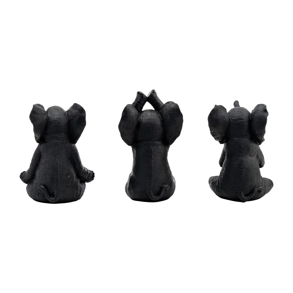 YATESWORTH SET OF 3 BLACK DECOR 8 (IN)