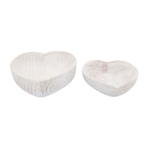DASHLAKE SET OF 2 WHITE BOWLS 3 (IN) 3