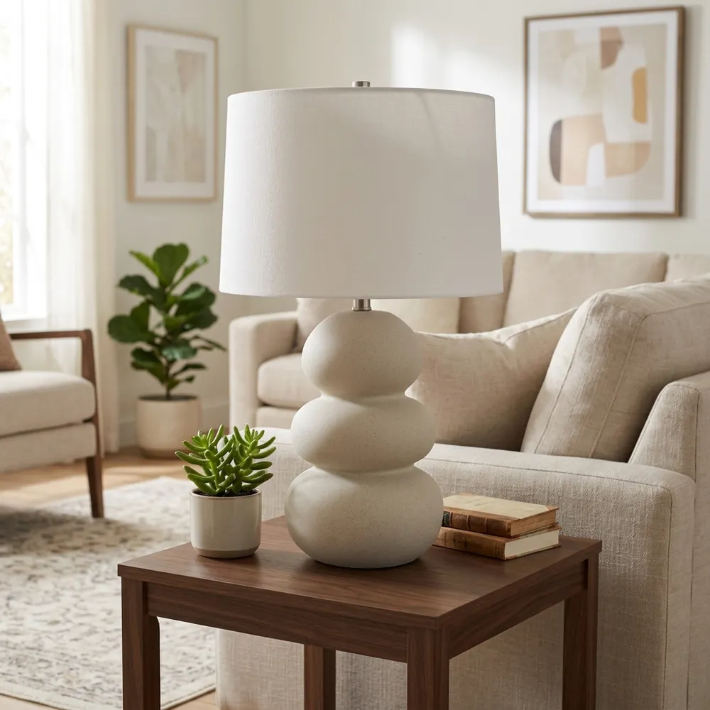 DYLAN IVORY LAMP 27 (IN)