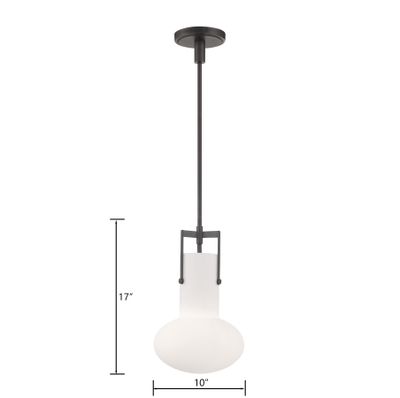 Izel 10″ Wide 1-Light Pendant - Oil Rubbed Bronze