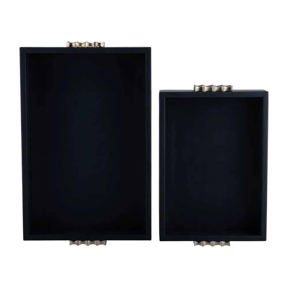 FORRESTMILL SET OF 2 BLUE TRAY 3 (IN)