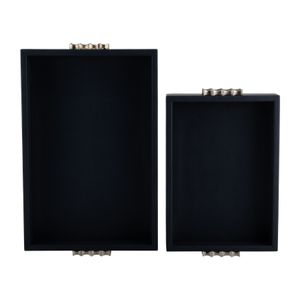 FORRESTMILL SET OF 2 BLUE TRAY 3 (IN) 8