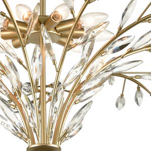 Flora Grace 38'' Wide 9-Light Chandelier - Champagne Gold 4