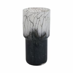 HALEYMOOR BLACK GLASS VASE 12 (IN) 1