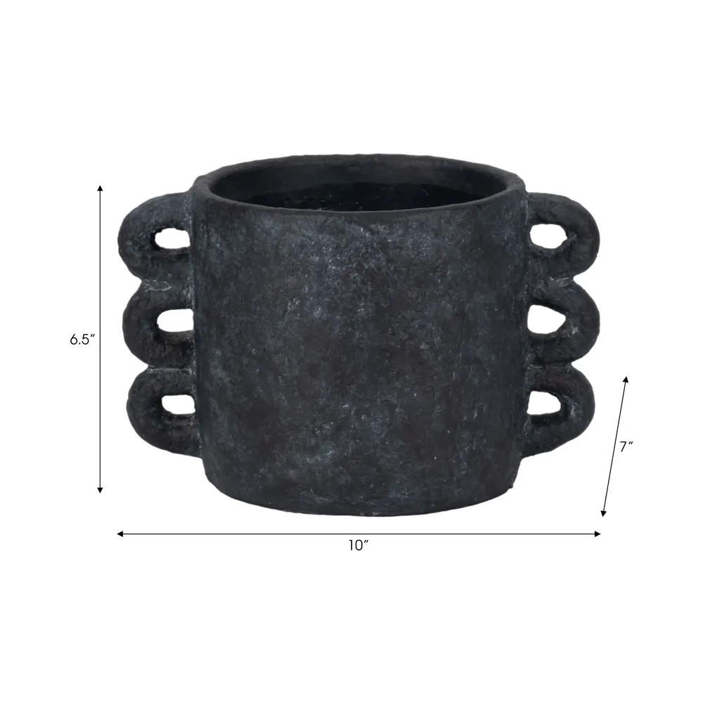 ARLOWHAVEN BLACK PLANTER 7 (IN)