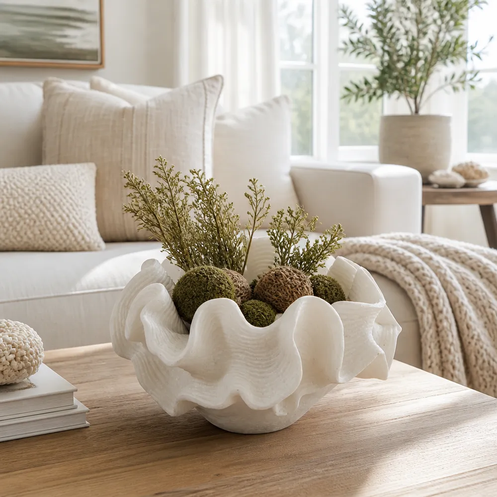 GARFIELDOAK WHITE BOWL 8 (IN)