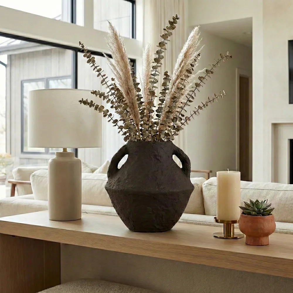 FERRIS BROWN VASE 15 (IN)