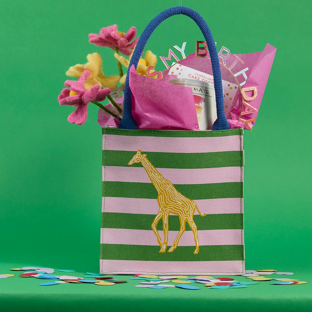 Giraffe Stripe Reusable Itsy Bitsy Gift Bag
