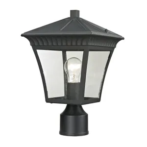 Ridgewood 15'' High 1-Light Outdoor Post Light - Matte Textured Black 1
