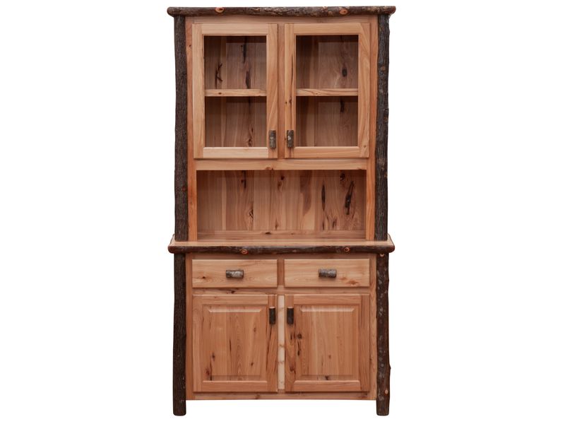 Hickory Log 48-inch Buffet & Hutch - Cinnamon 4