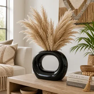 DENNINGGATE BLACK VASE 11 (IN) 11
