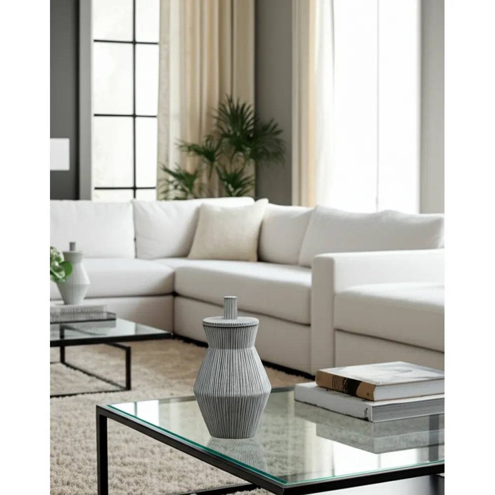 WRENTON WHITE VASE 15 (IN)
