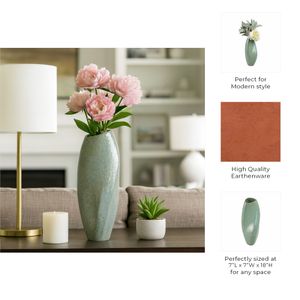 HAMMONDWORTH GREEN VASE 18 (IN) 10