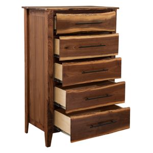 Heartland Walnut Five drawer Chest - Premium 3