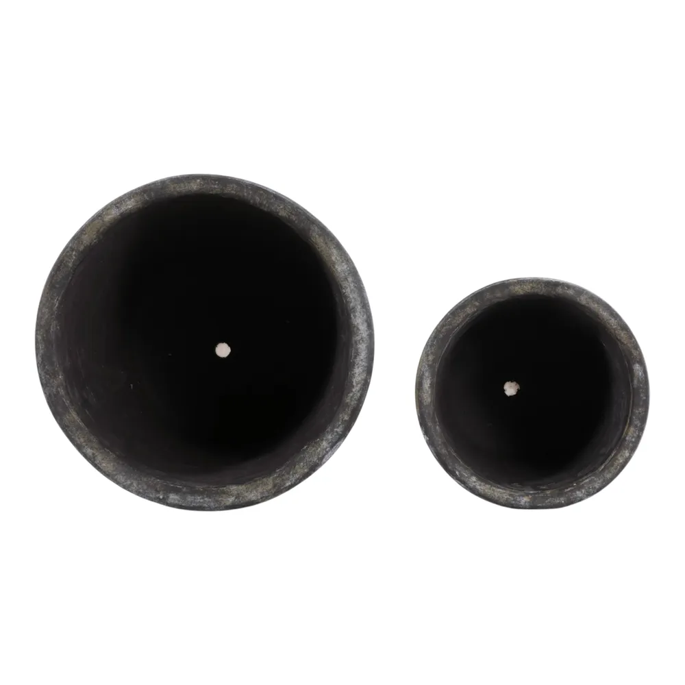 KENDALLWICK SET OF 2 BROWN PLANTER 8 (IN)
