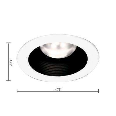 Lior 4'' Wide 1-Light Recessed Trim - Black and White