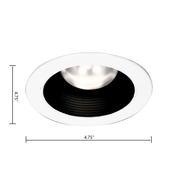 Lior 4'' Wide 1-Light Recessed Trim - Black and White
